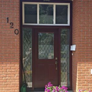 burgundy steel entry doors replacement in brantford
