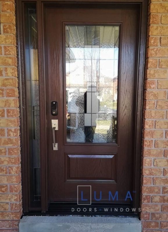 Fiberglass Door with Direct Glass Sidelite ☑️ Shop Entry Doors