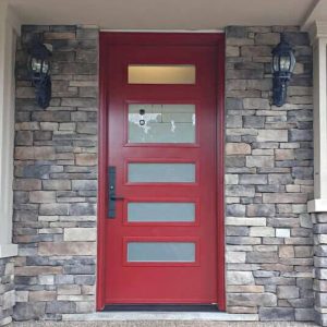red steel entry doors replacement in waterloo