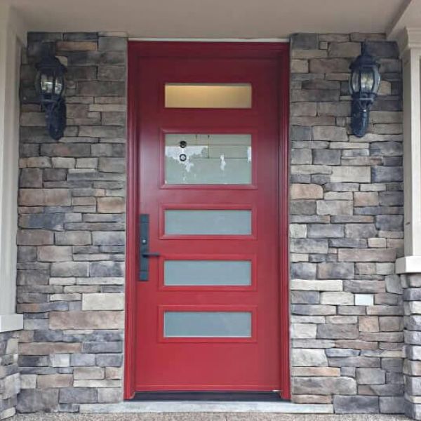 red steel entry doors replacement in waterloo