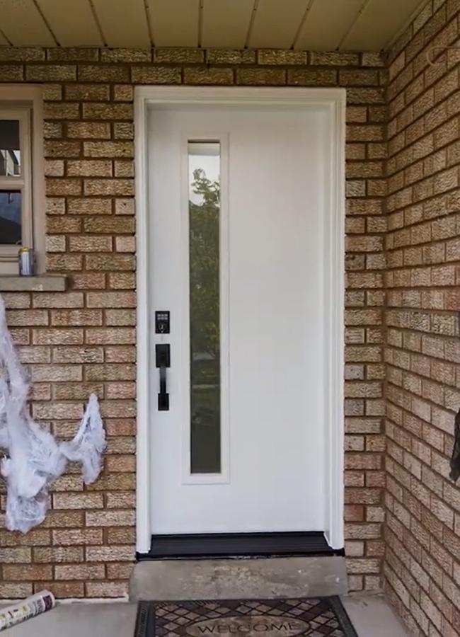Steel White entry door replacement in mississauga