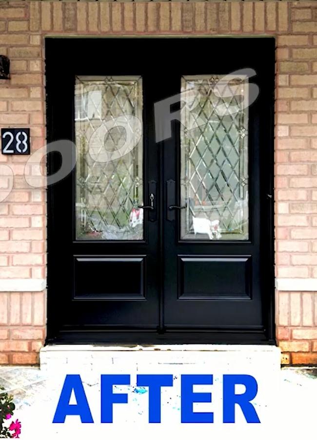 Vaughan Black Steel Entry Door