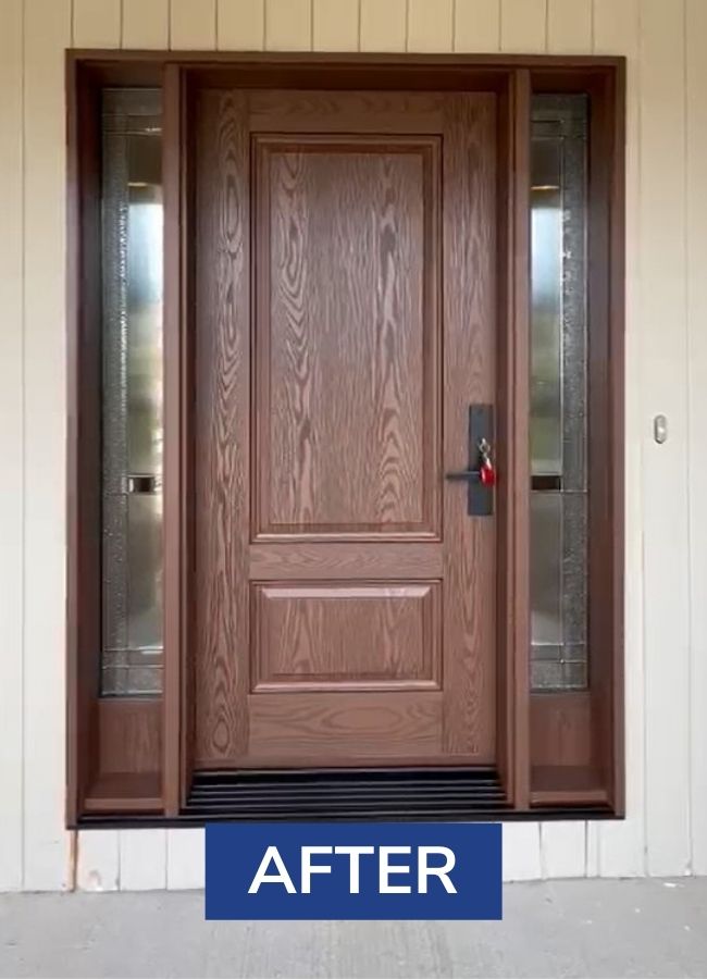 entry door installation project in vaughan after