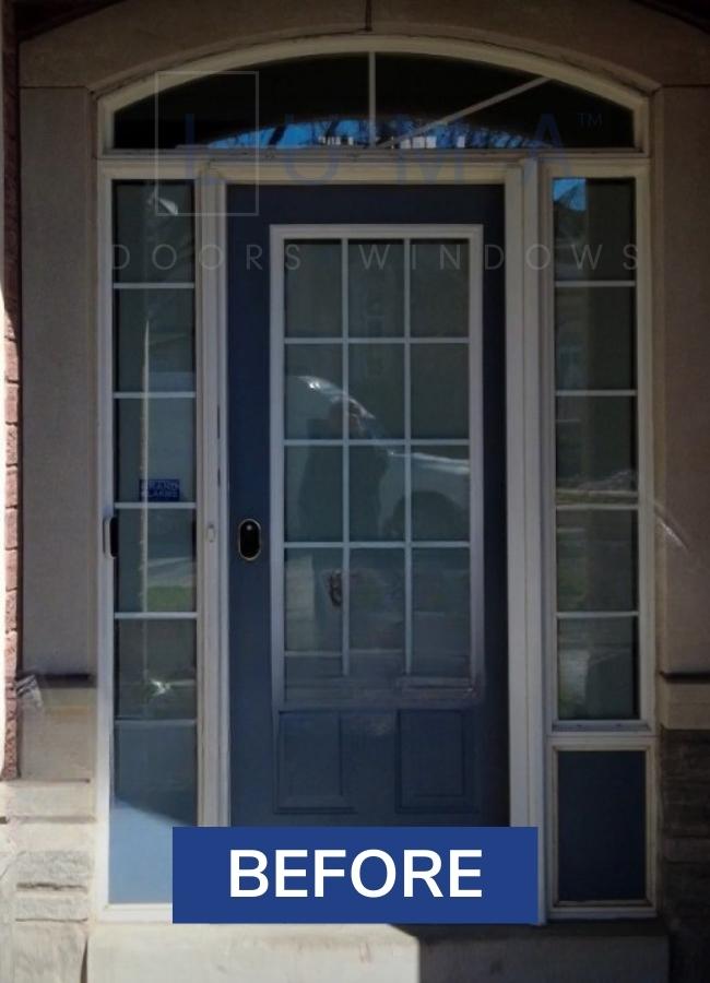 single steel door transom sidelites toronto