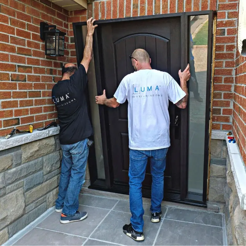 front door installation by Luma