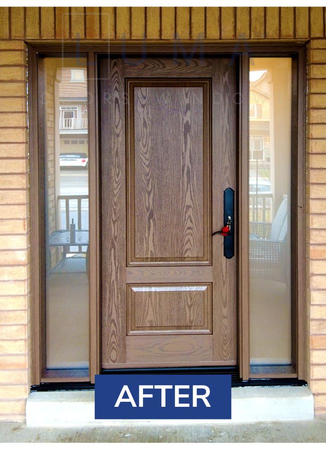 after textured front doors