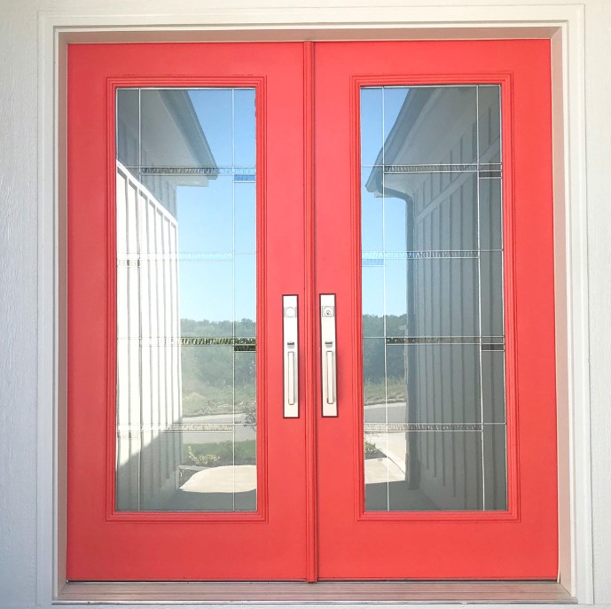 coral front door