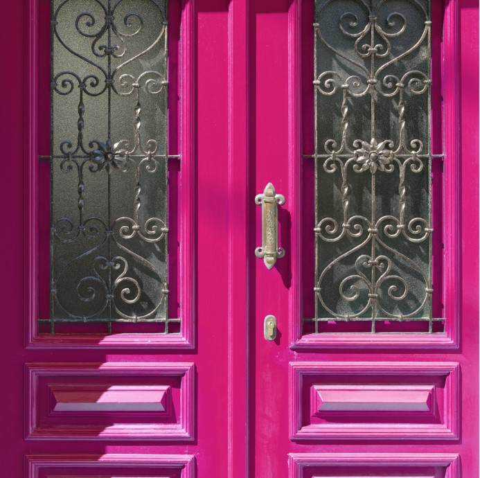 magenta front door