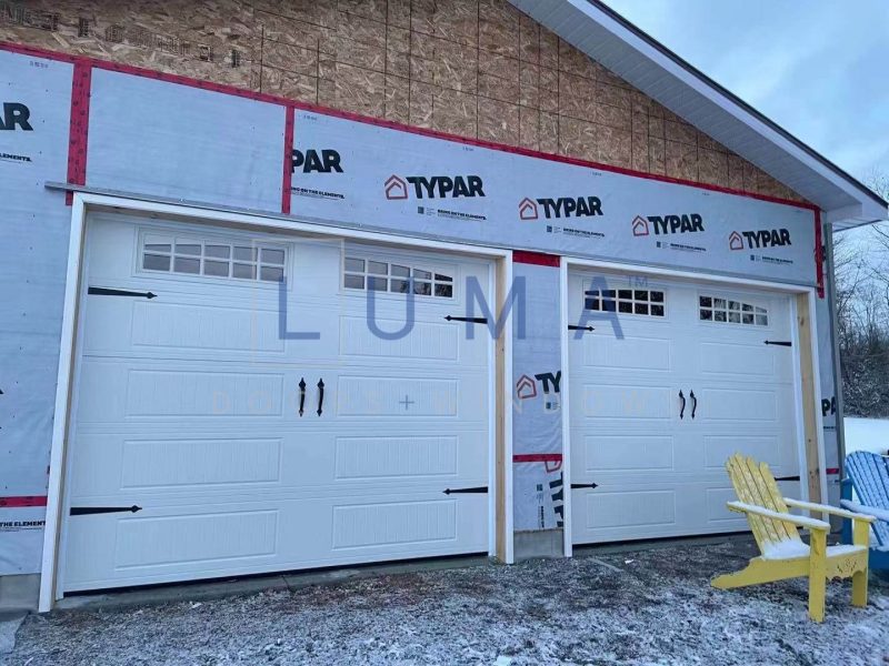 Luma garage doors beige colour