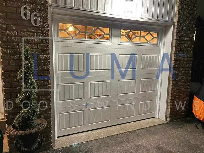 Luma traditional garage door windows design top