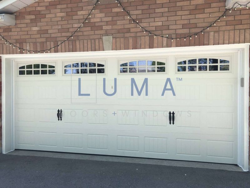 Luma white barn style double doors