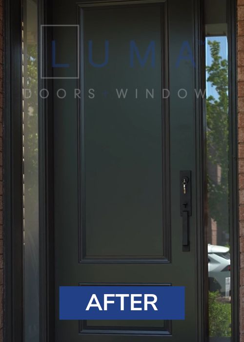 Modern Black Steel Entry Door Replacement in Toronto | Luma Doors and  Windows