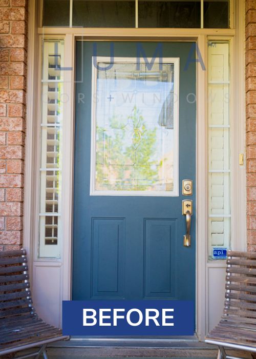 modern black steel door replacement toronto