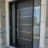Modern Black Steel Entry Door