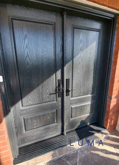 weather resistant double fiberglass door