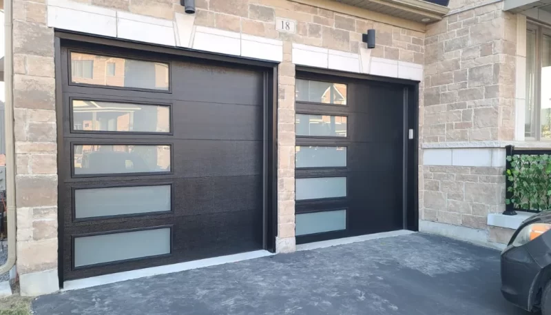 garage doors with glass